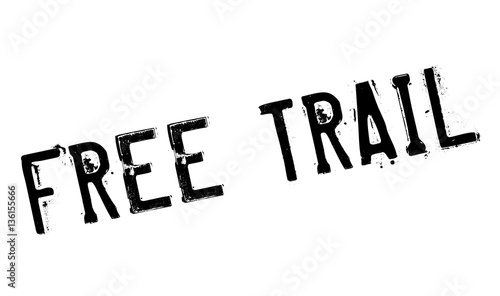 Free Trail rubber stamp. Grunge design with dust scratches. Effects can be easily removed for a clean, crisp look. Color is easily changed.