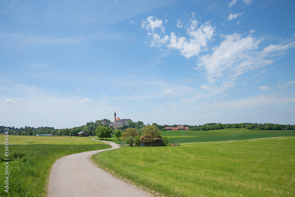Wanderweg zum Kloster Andechs, Wallfahrtort Bayern