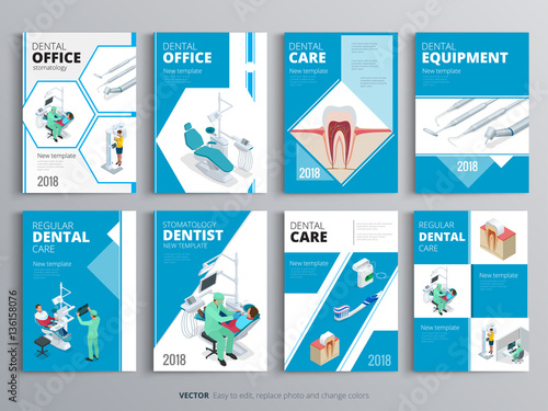 Flyers for Health and Medical concept. Hygiene template of flyear, magazines, posters, book cover, banners. Clinic infographic concept background. Layout dentistry illustrations modern pages