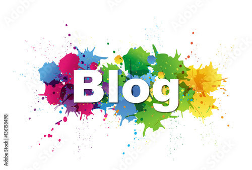 Blog sur fond tâches