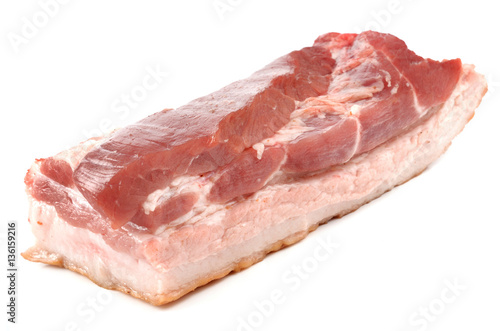 Bacon on a white background