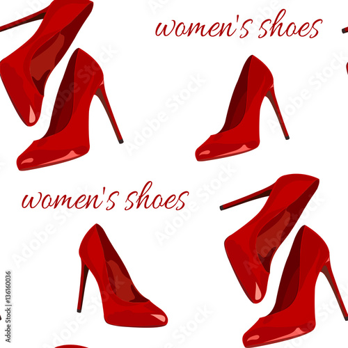 elegant red shoes