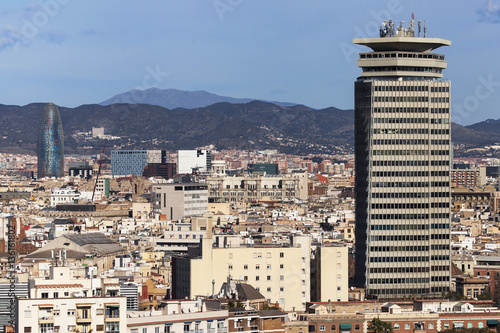 Barcelona Cityscape from Miramar photo