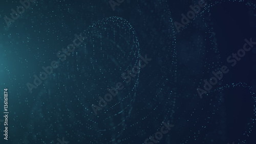 Futuristic Particles Abstract Background - Creative Design Element.
