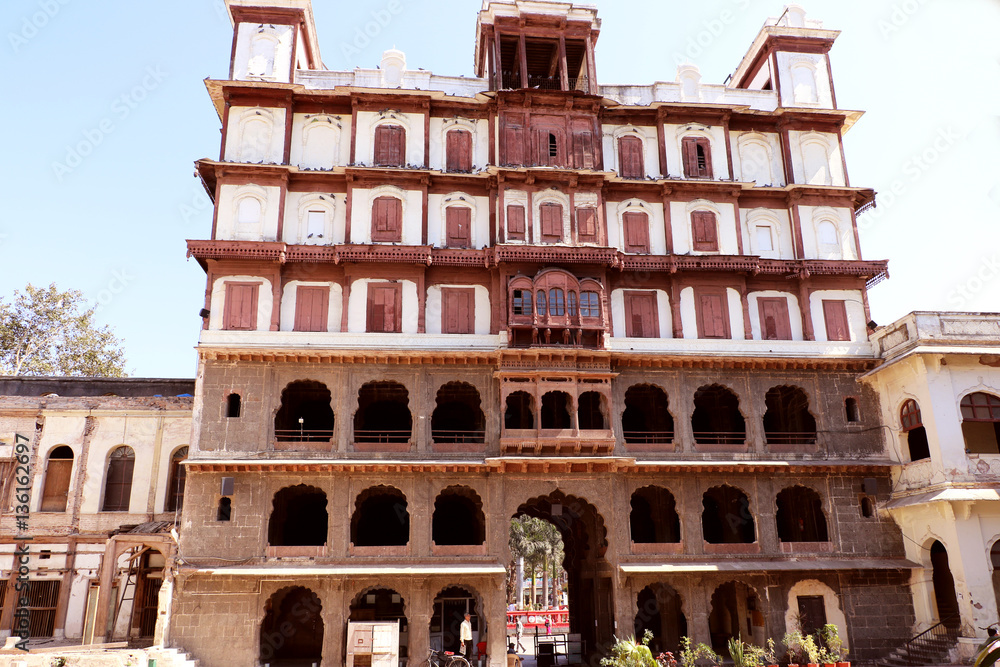 Rajwada is a historical palace in Indore city. Historic Architecture Rajwada (the Royal Palace) of Holkars  is the icon of Indore City. It was built by Hokar rulers of Maratha.
