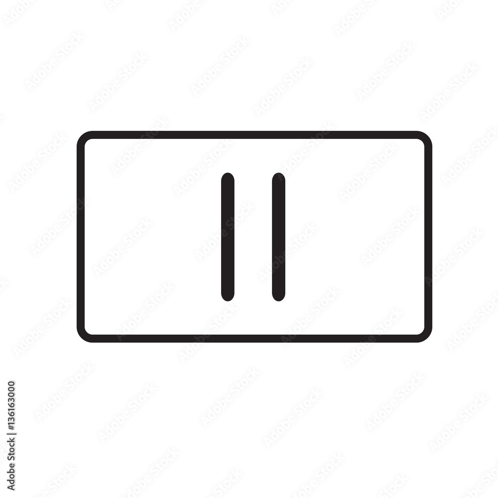 pause button on white background. pause icon. pause sign. pause button on white background. pause icon. pause sign.