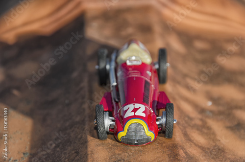Red racing car
