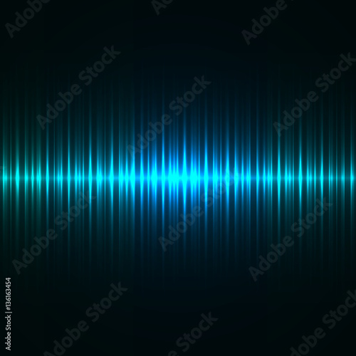 Abstract blue light strokes vector background.