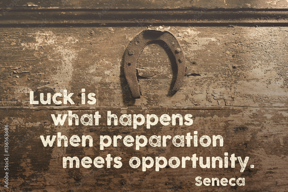 Foto luck happens Seneca
