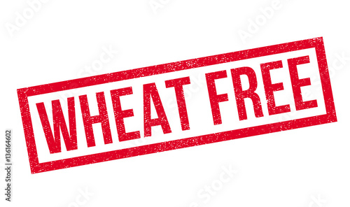 Wheat Free rubber stamp. Grunge design with dust scratches. Effects can be easily removed for a clean, crisp look. Color is easily changed.