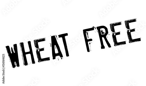 Wheat Free rubber stamp. Grunge design with dust scratches. Effects can be easily removed for a clean, crisp look. Color is easily changed.
