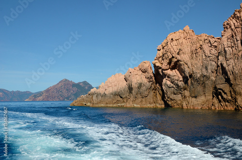 Sculpted rock in the Gulf of Porto