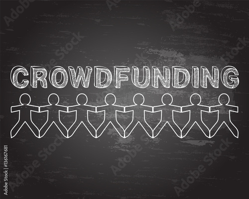 Crowdfunding People Blackboard