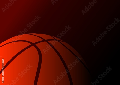 Basketball background (big ball) © dnbr