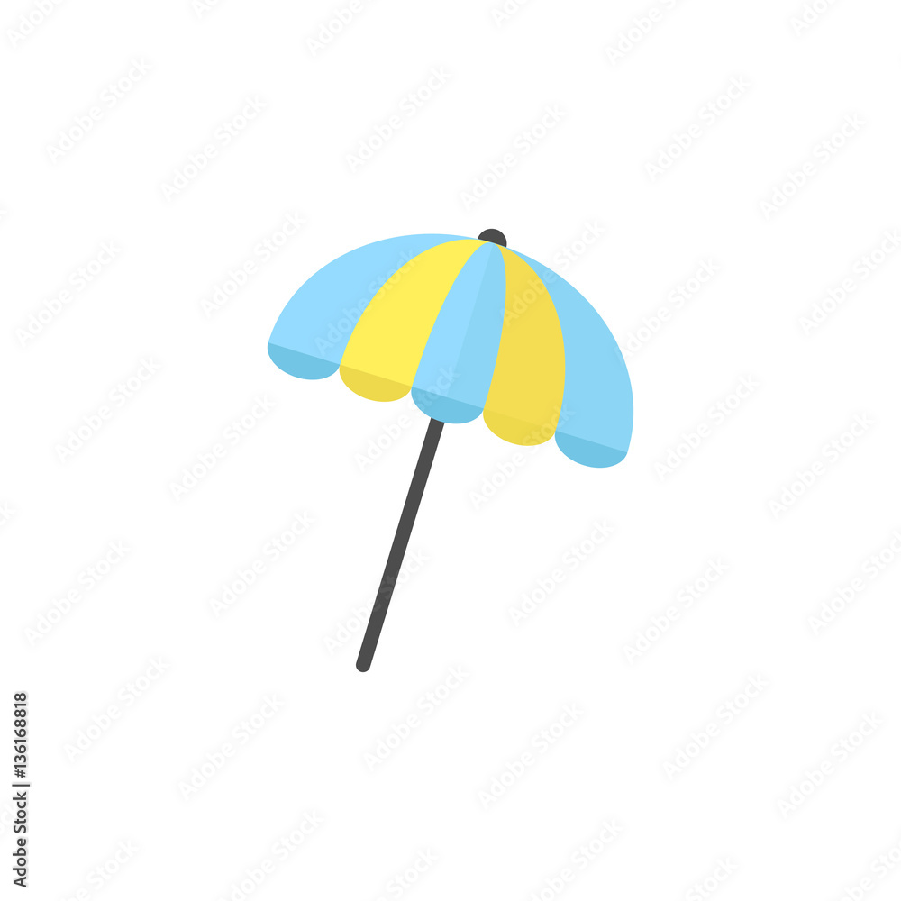 Sun umbrella flat icon, travel & tourism, parasol, a colorful solid pattern  on a white background, eps 10. Stock Vector | Adobe Stock