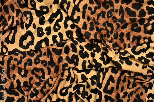 Brown and black leopard pattern.