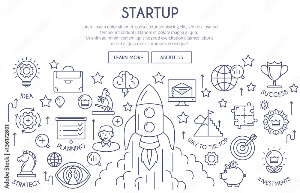 Startup Web Design Concept