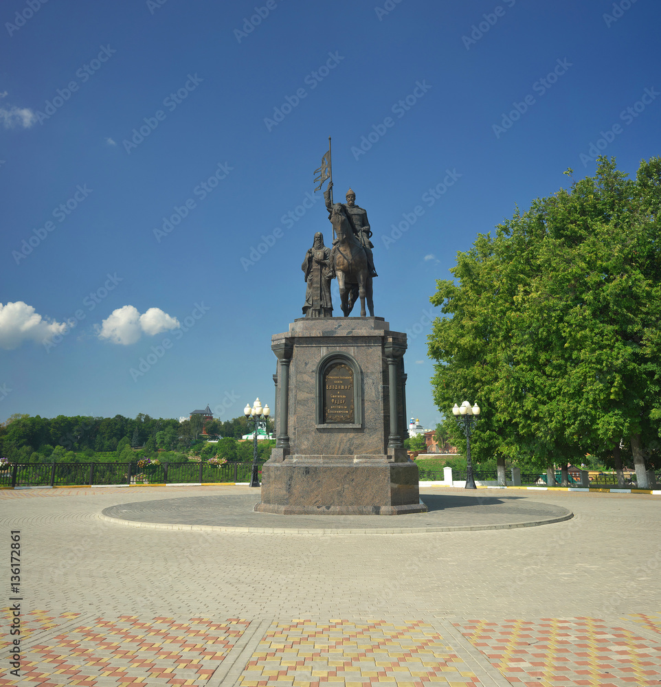 Fototapeta premium Vladimir, Vladimir region, Russia - July 17, 2016: Prince Vladimir.