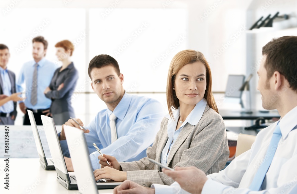 Young businesspeople working Young businesspeople working