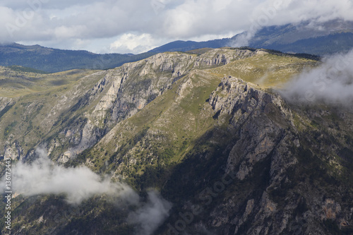 Montenegro  national park Durmitor  mountains and clouds