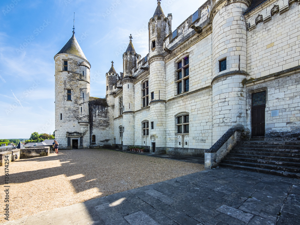 Schloss Loches, Logis Royal, Loches, Gemeinde, Tours, Departement Indre-et-Loire, Centre, Frankreich