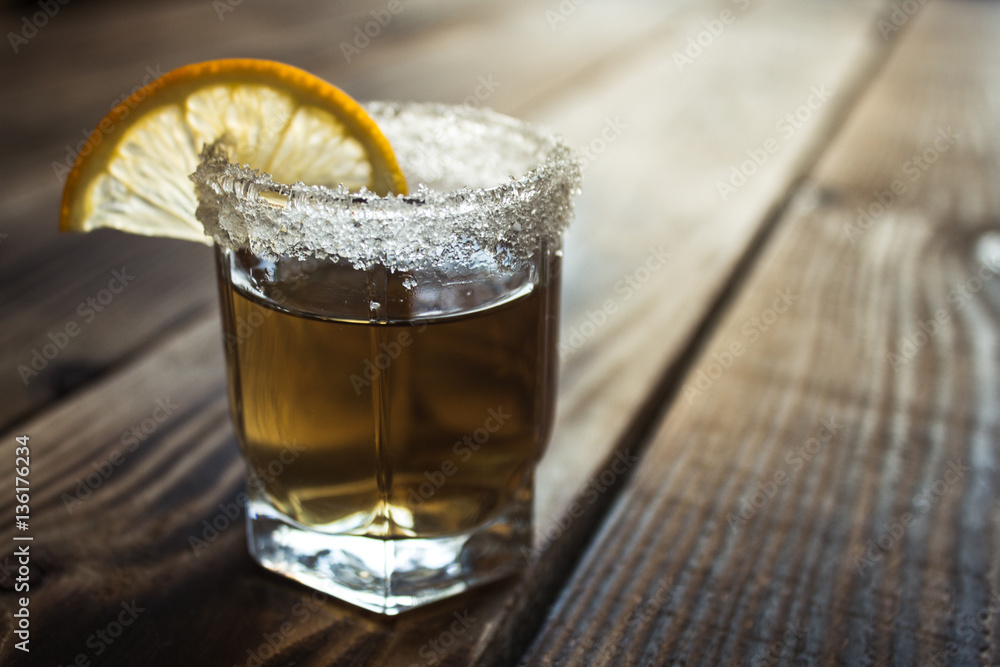 alcohol shot drink with lemon and salt alcohol shot drink with lemon and salt