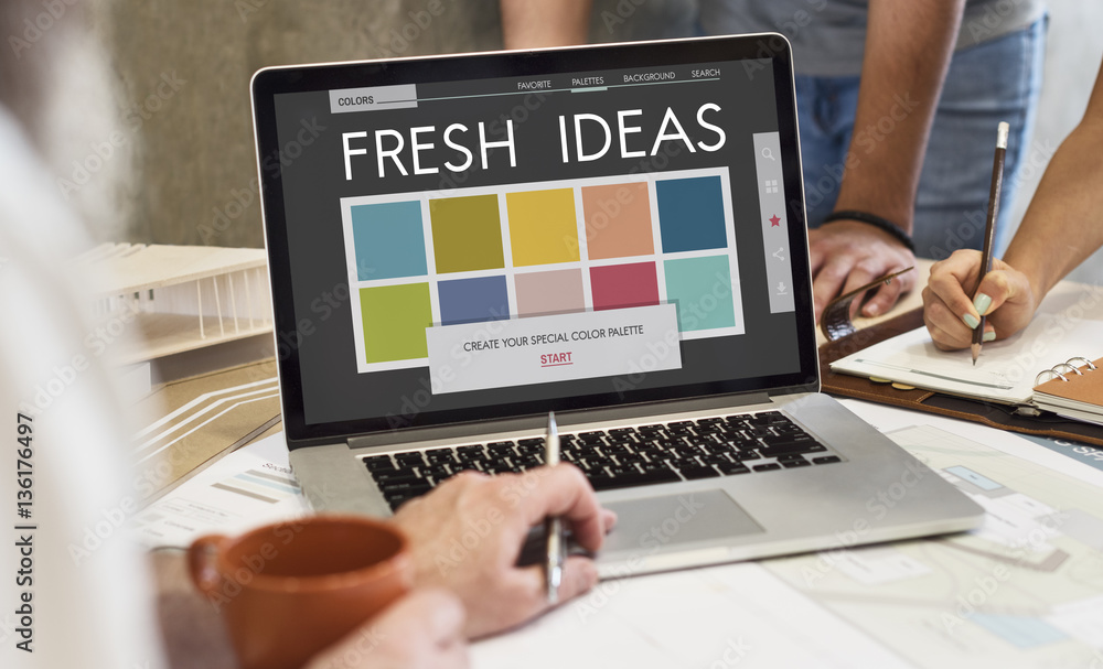 Colour Shade Design Colourful Palette Concept Colour Shade Design Colourful Palette Concept