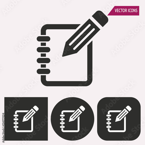 Notepad - vector icon.