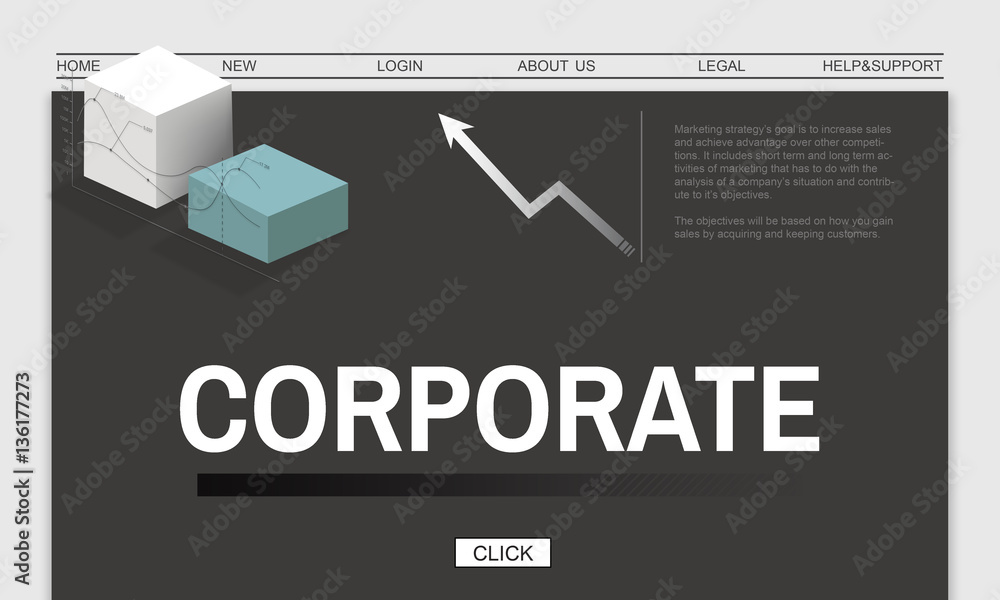 Obraz premium Corporate Business Strategy Development Concept