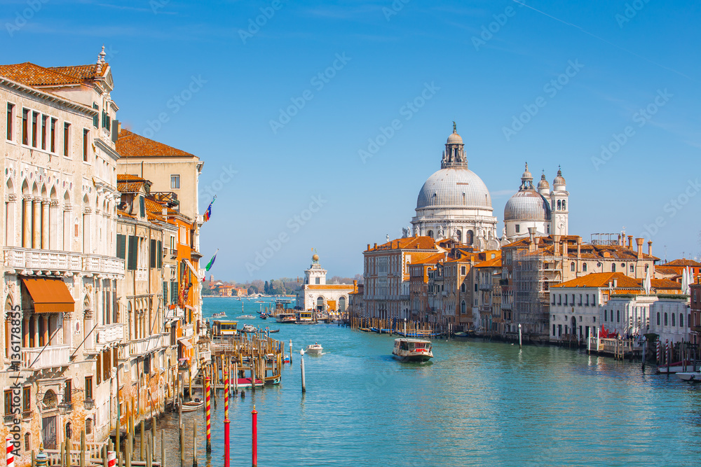 Fototapeta premium Wenecja panoramę kanału w Wenecji we Włoszech