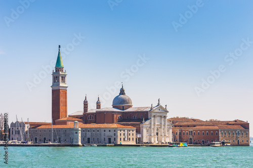 view at San Giorgio Maggiore island in Venice Italy © orpheus26