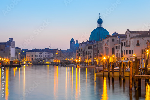 Morning at Venice city canal in Venice Italy © orpheus26