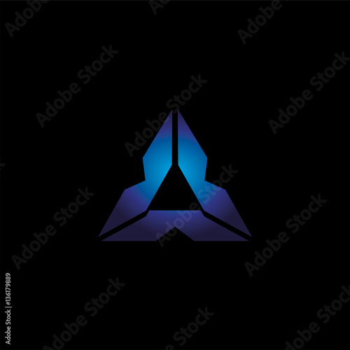 triangle technology company symbol design