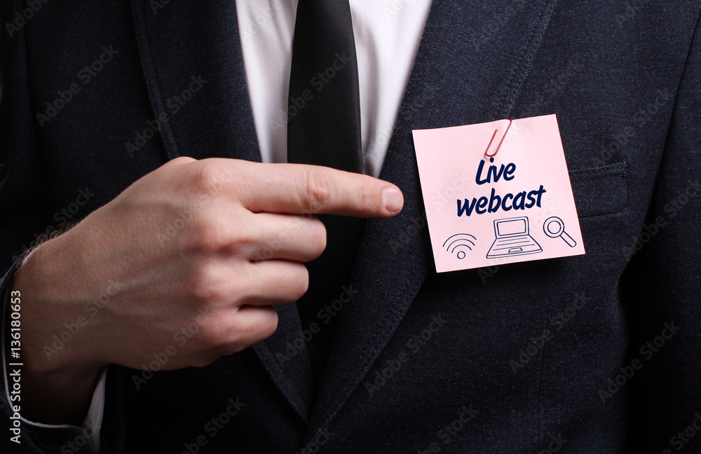 Business, Technology, Internet and network concept. Young busine