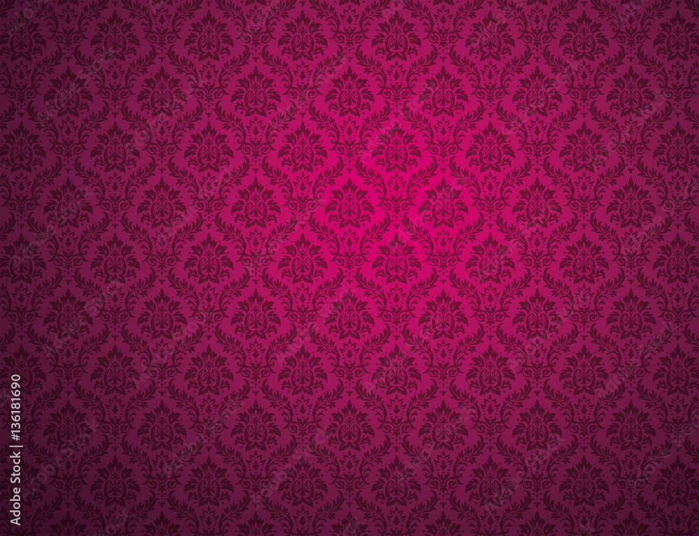 Purple damask pattern background Purple damask pattern background