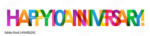 "HAPPY 10th ANNIVERSARY" Banner
