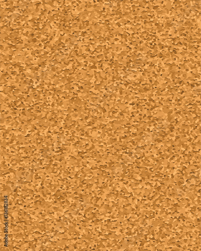 Cork board vector texture background. Realistic illustration ofvertical brown corkboard for reminder and notice pins