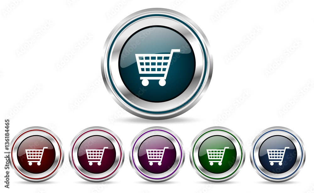 Shopping cart icon. Shopping cart icon.