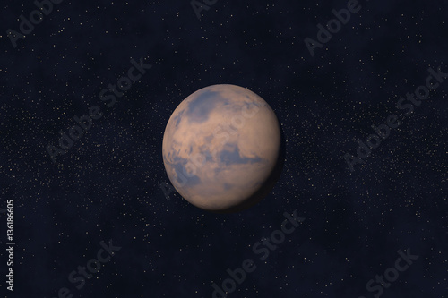 Fototapeta Naklejka Na Ścianę i Meble -  Planet Mars in Space