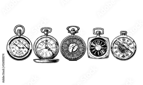 set of pocket watches