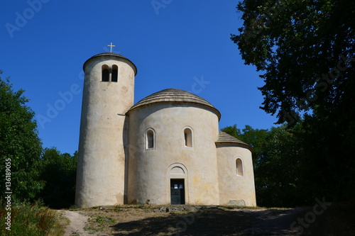 Romanesque rotunda of St. George on The Hill Rip, Central Bohemia, Czech Republic