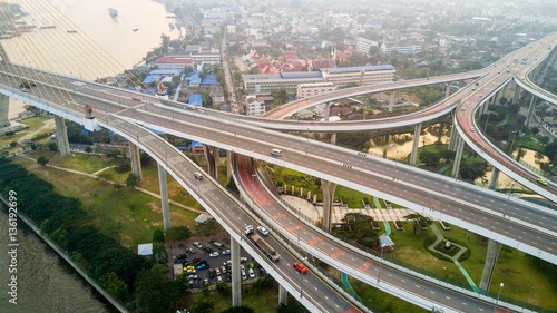 Bangkok large road interchange