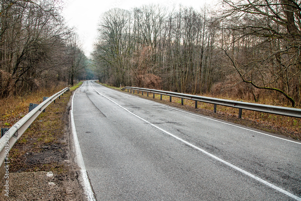 Fototapeta premium road stretches into the distance