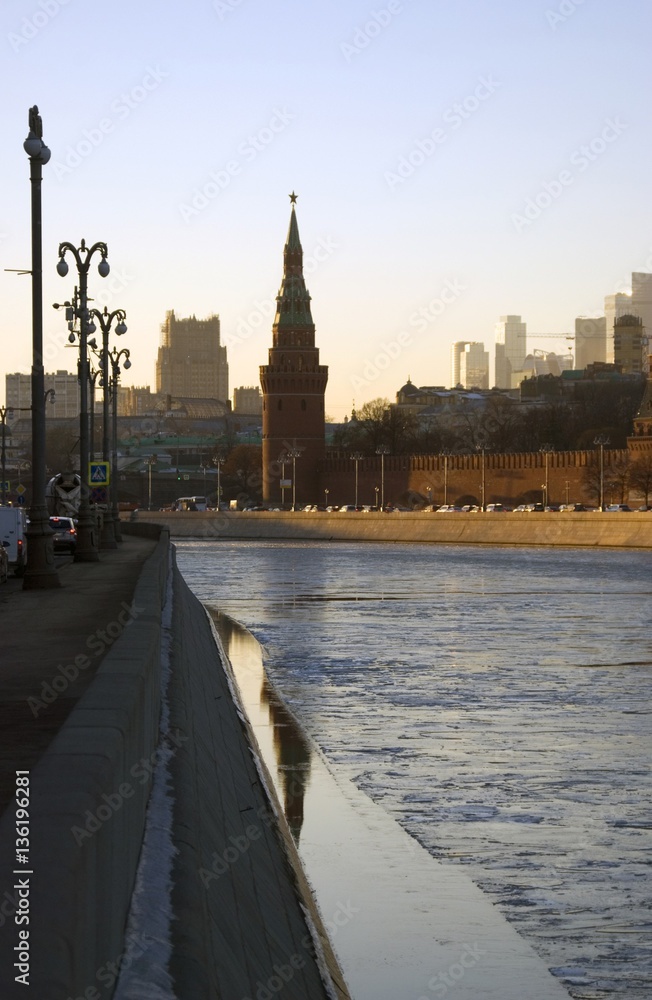 Obraz premium Kreml moskiewski. Kolorowe zdjęcie.