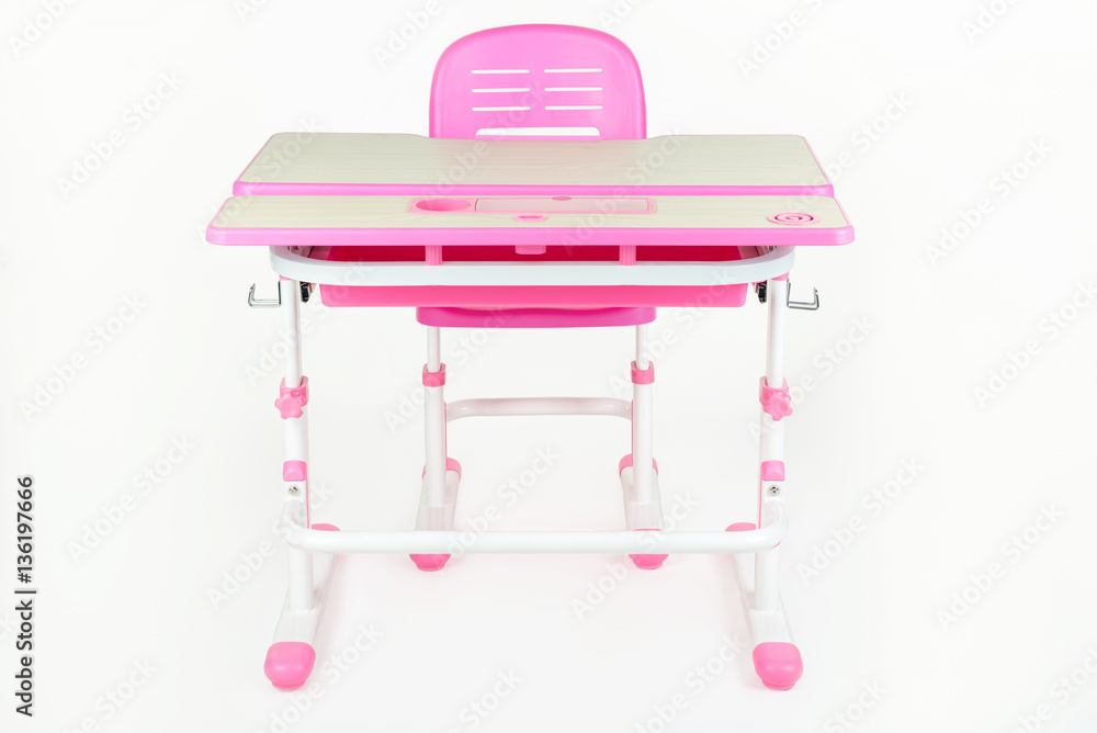 School desk and chair pink School desk and chair pink