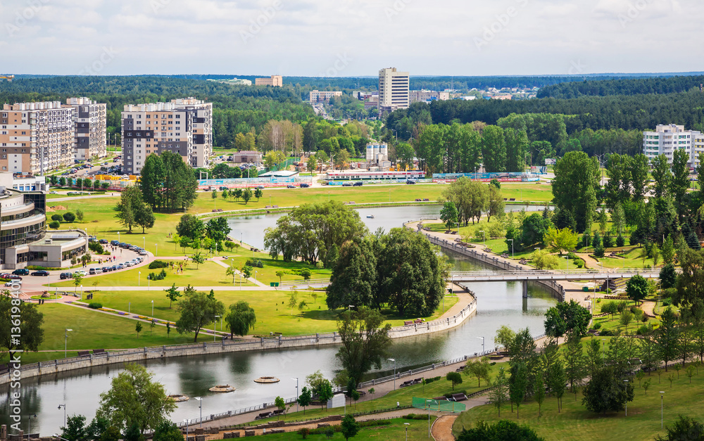 Belarus, Minsk, a top view