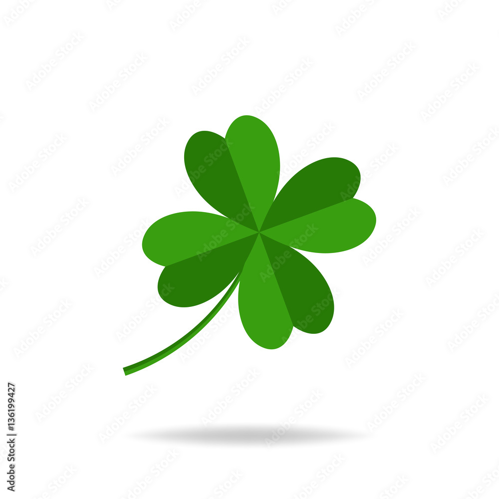 Vector four leaves clover, St. Patrick's day icon. Vector four leaves clover, St. Patrick's day icon.