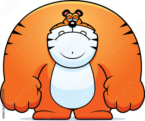 Sad Cartoon Tiger