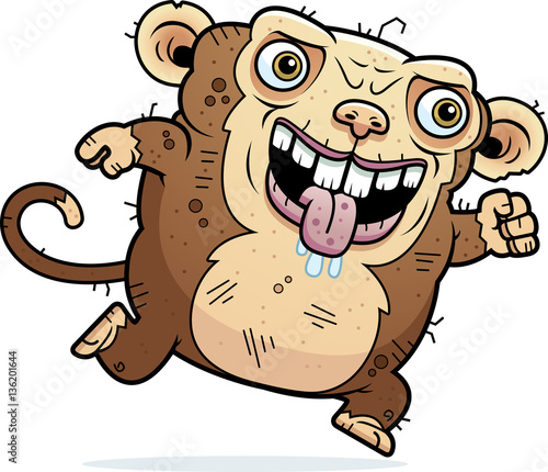 Ugly Monkey Running