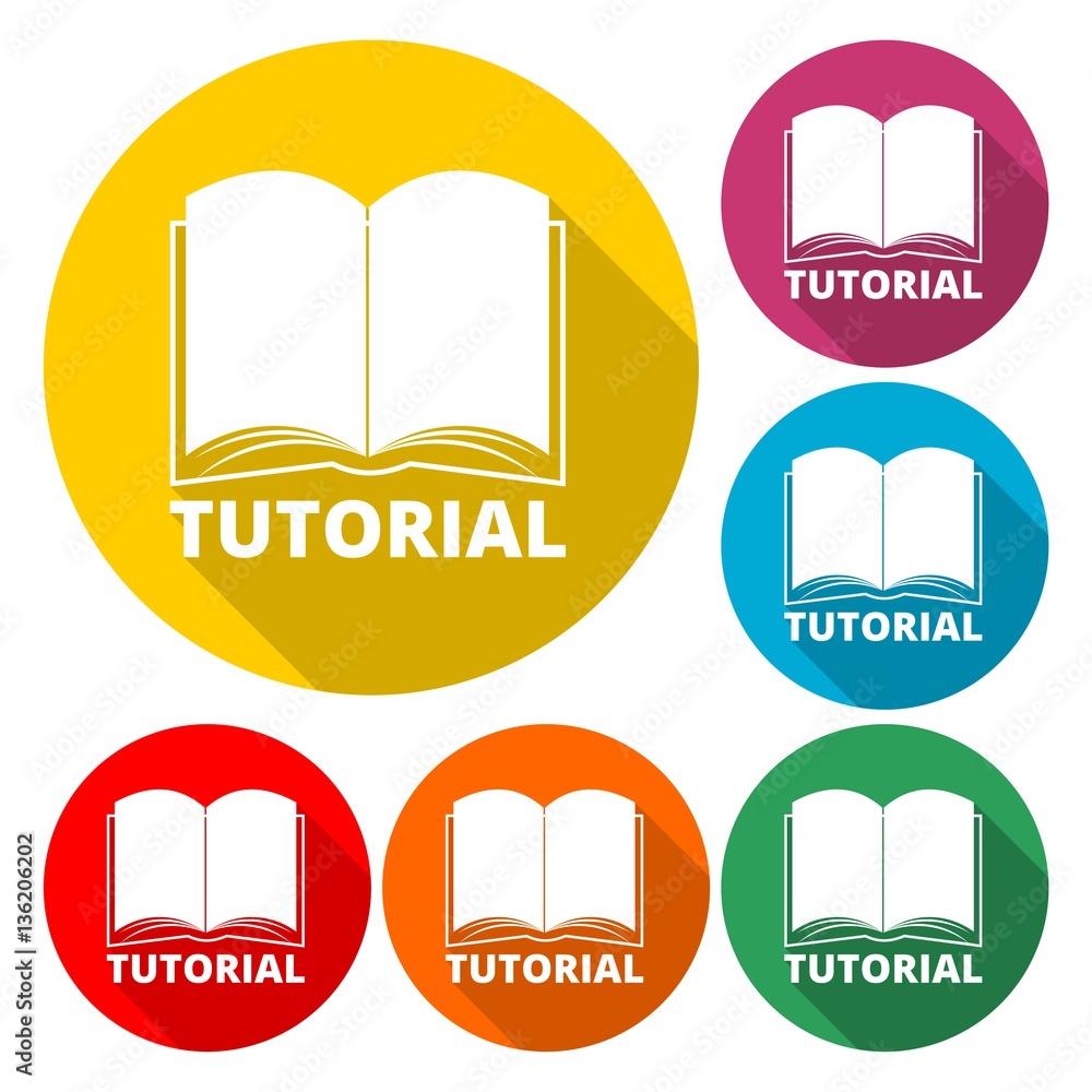 Tutorial simple icon - vector Illustration Tutorial simple icon - vector Illustration